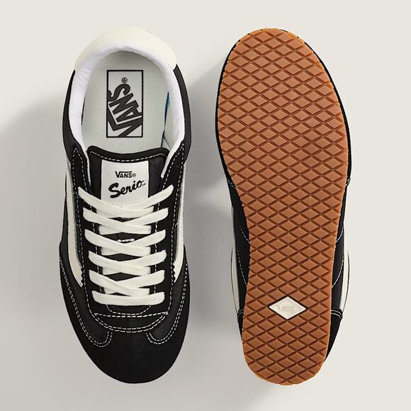 VANS SUPER LowPro VN000D83BLA Black MenS 10 Suede Upper SERIO Shoes Sneaker NEW - Picture 5 of 13